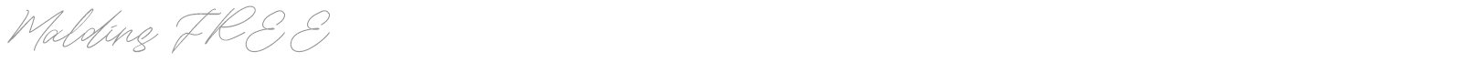Maldins font preview